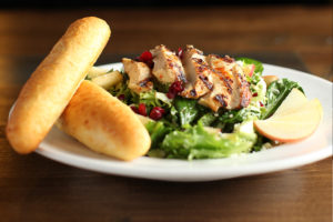 Grilled Chicken Salad & Breadsticks | P’s Pizza House | Le Mars, IA, Orange City, IA, and Dakota Dunes, SD