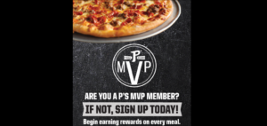 MVP Food Rewards Program | P’s Pizza House | Le Mars, IA, Orange City, IA, and Dakota Dunes, SD